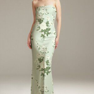 AW FOGBOW DRESS Mottled Moss Green